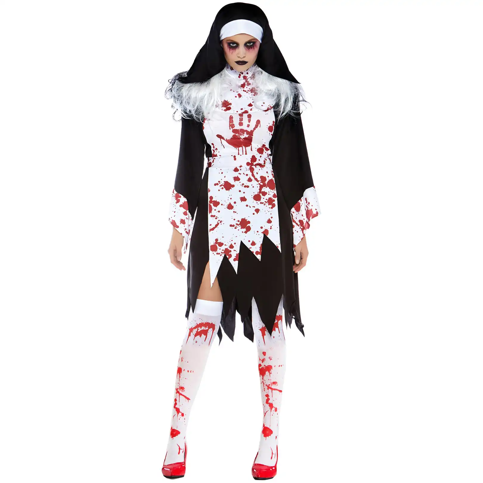 Zombie sexy nun Halloween costume