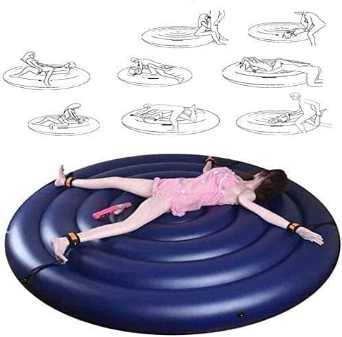 Inflatable Sexual Bed Round Sex Furniture Chair Sofa with Handcuffs