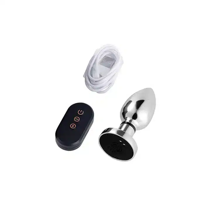 Metal remote control electro-anal plug