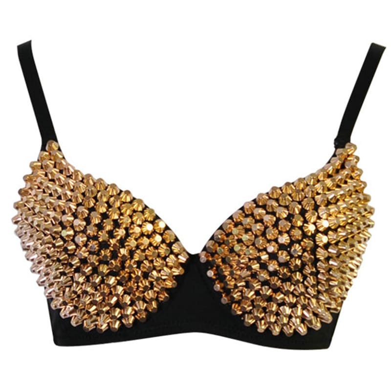 Studded Love Open Bra