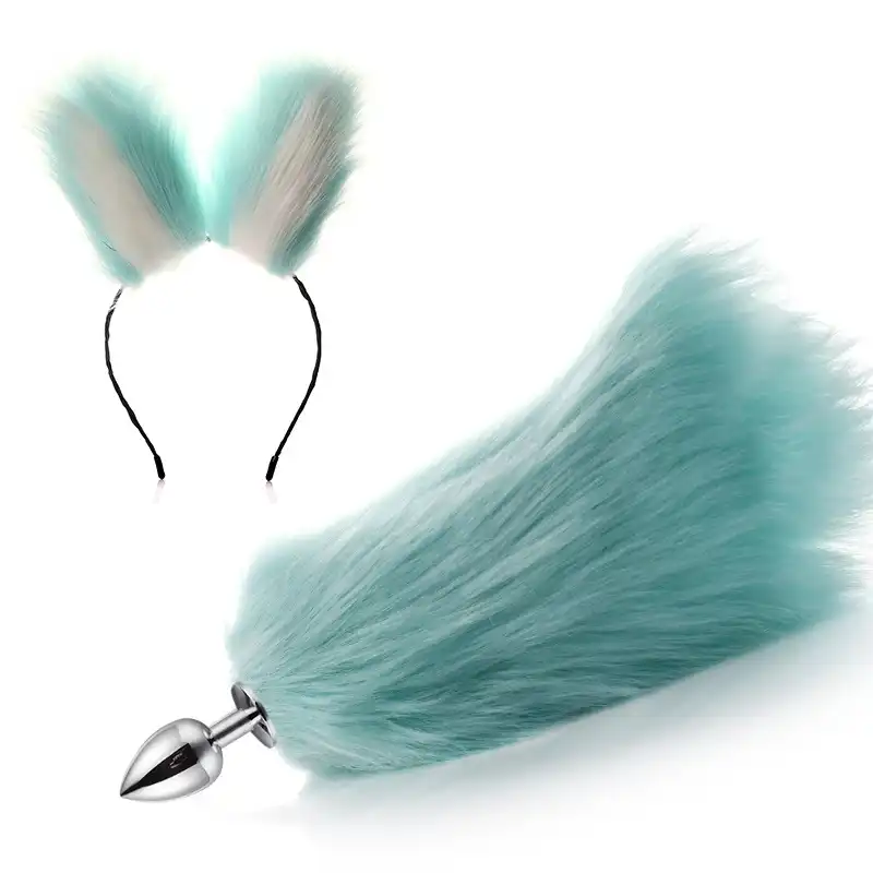 Green Tail Anal Plug