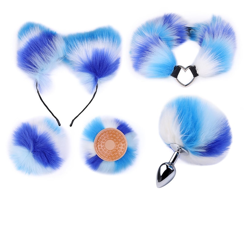Animal butt plug kit for woman