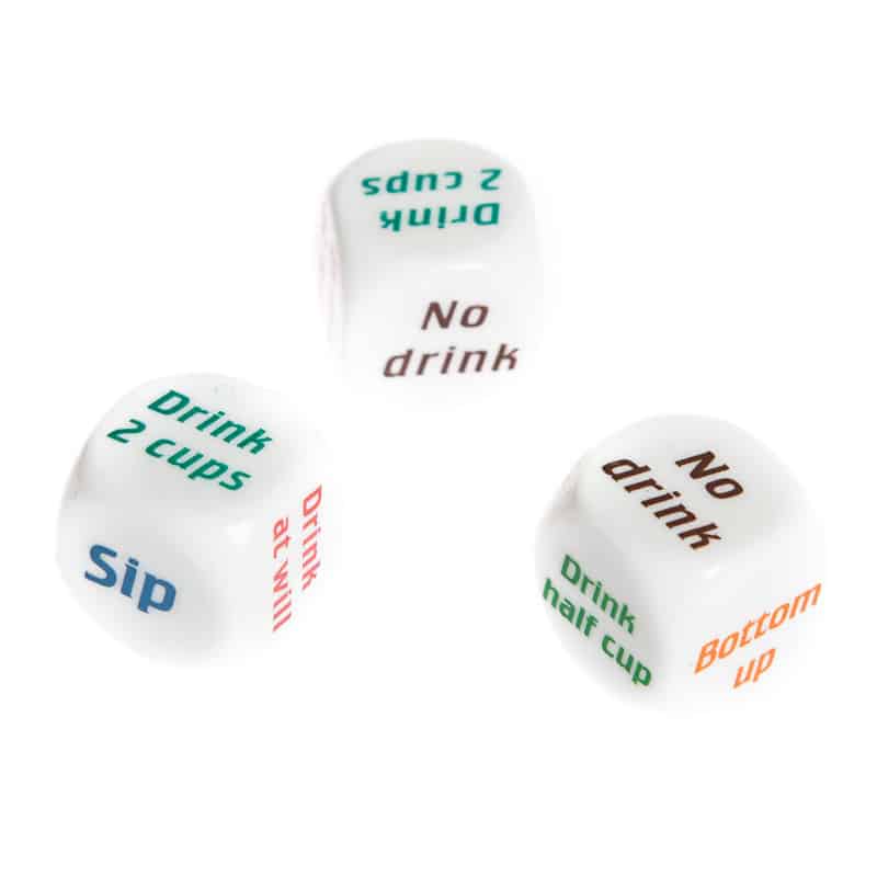 Drink game dice